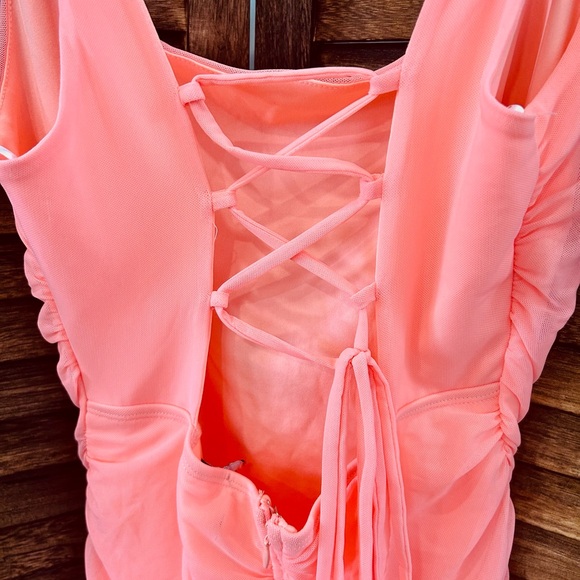 Lulus Ruched Mini Dress - Picture 6 of 9